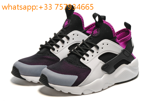 nike huarache violet et noir