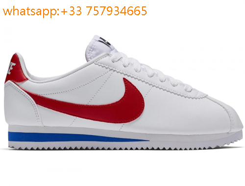 nike cortez rouge bleu blanc